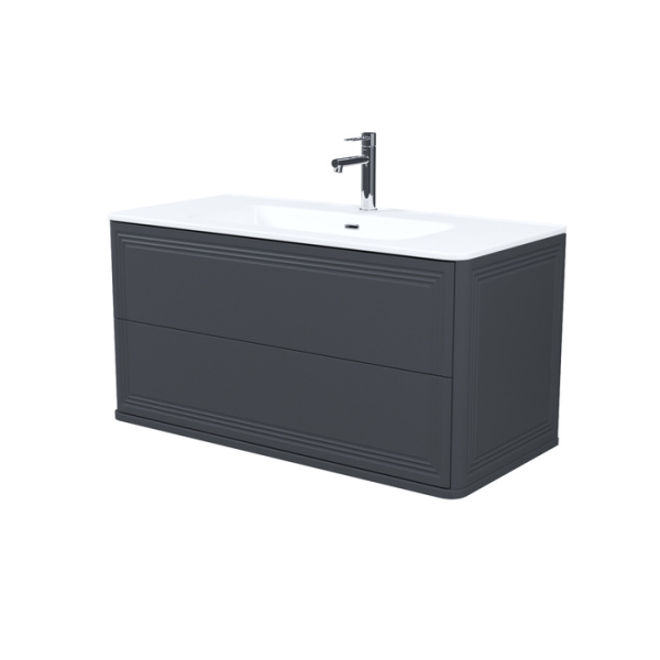 Тумба с раковиной Iddis Oxford Neo Oxford Neo OXN10D0i95K 100 см, темно-серая фото