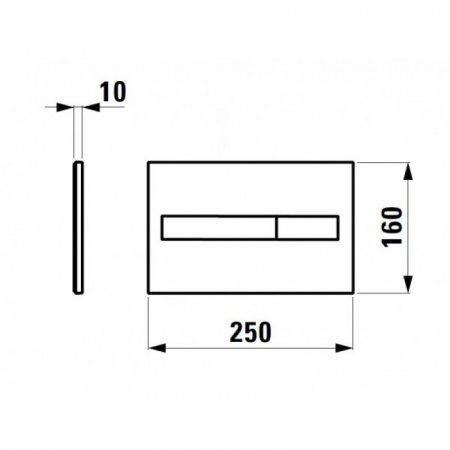 Смывная клавиша Laufen Lis 8.9566.1.004.000.1 фото