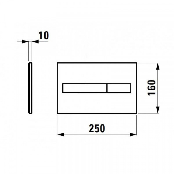 Смывная клавиша Laufen Lis 8.9566.1.004.000.1 фото