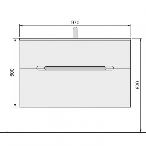 Тумба для ванны Jorno Modul Mоl.01.97/P/W 100 см фото