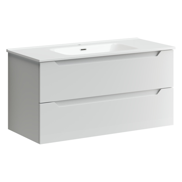 Тумба под раковину Sancos Norma 2.0 NR2.0100W белый глянец фото