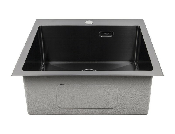 Кухонная мойка из нержавеющей стали Kaiser KSM-5455 54x51 Gun metal фото