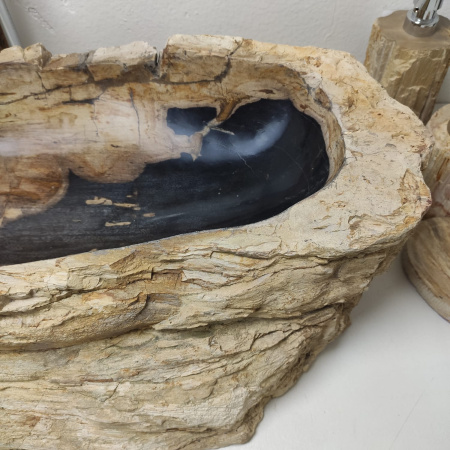 Накладная раковина из окаменелого дерева Fossil Basin OD-01333 (87*44*17) фото