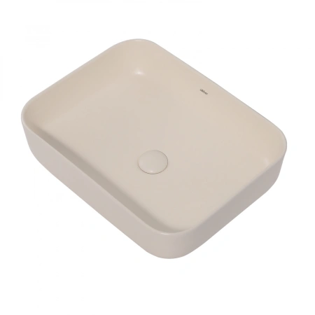 Накладная раковина Abber Rechteck AC2202MBE 50x39 бежевая матовая фото