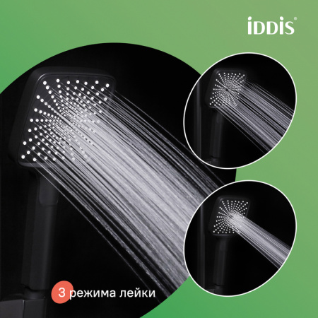 Душевая система Iddis Parker PARBL3Fi06 черная матовая фото