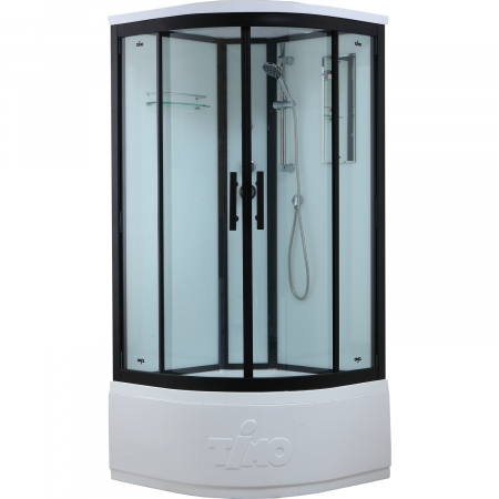 Душевая кабина Timo Standart T-6600 Black 100х100 фото