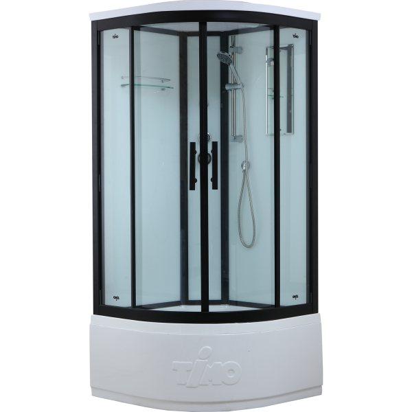 Душевая кабина Timo Standart T-6600 Black 100х100 фото