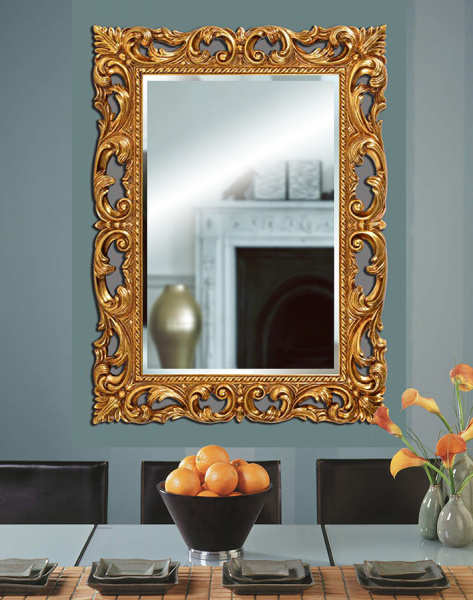 Зеркало в раме Art-Zerkalo Oxford Gold MH2017GL 90x120 см фото