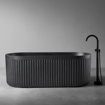 Ванна из искусственого камня Abber Stuttgart AM9925B 170x75 черная матовая фото