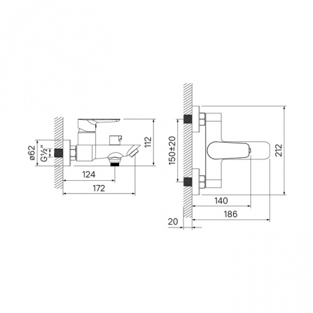 Смеситель для ванны Iddis Cloud CLOWG02i02 фото