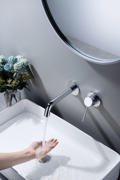 Настенный смеситель для раковины Timo Saona 2372/00SM Хром фото