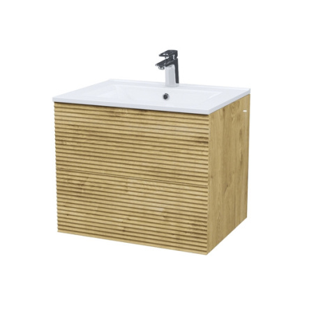 Тумба с раковиной Iddis Bild BIL60V0i95K 60 см, дуб светлый фото