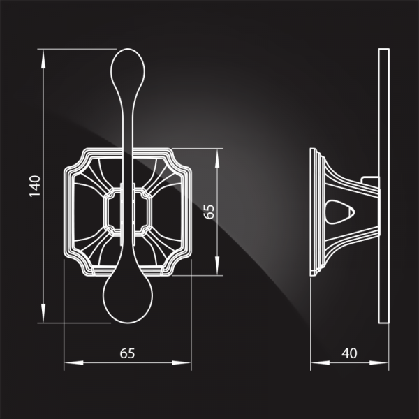 Крючок для ванной одинарный Elghansa Hermitage HRM-700-White/Chrome фото
