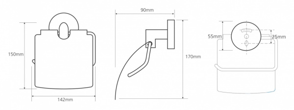 Держатель для туалетной бумаги Bemeta Omega 104212012 фото