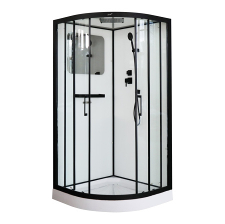 Душевая кабина Cerutti SPA Viva VIVA101B 100x100 черная фото