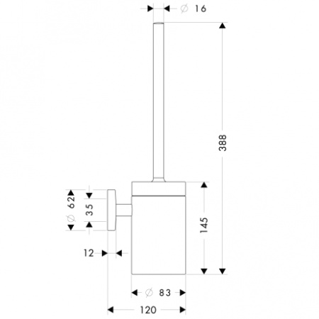 Ершик Hansgrohe Logis 40522000 фото