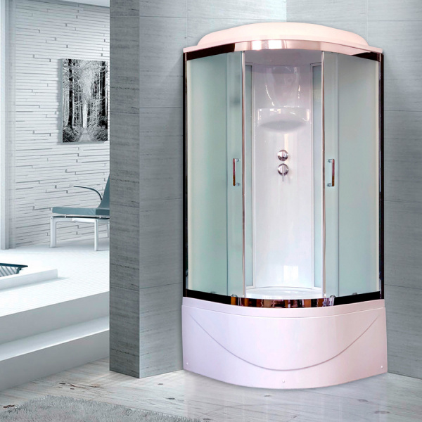 Душевая кабина Royal Bath ВК RB90BK6-WC-CH 90x90 фото