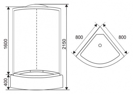 Душевая кабина Arcus AS-108 80x80 фото