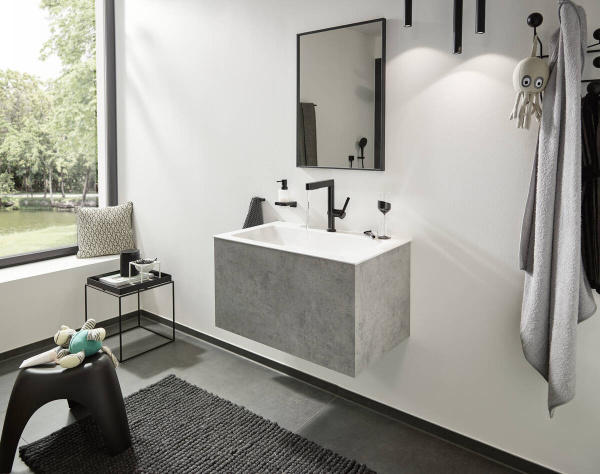 Дозатор для жидкого мыла Hansgrohe AddStoris 41745670 черный матовый фото