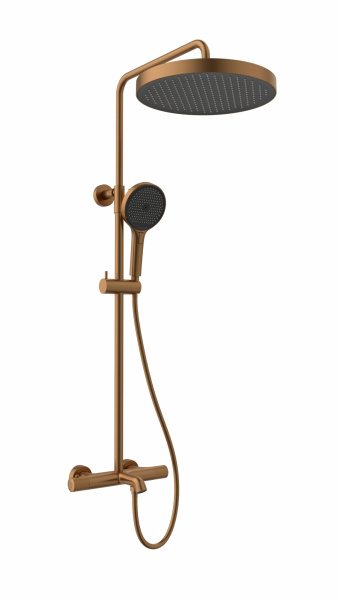 Душевая система с термостатом AltroBagno Bilancia 030431BC матовая медь фото