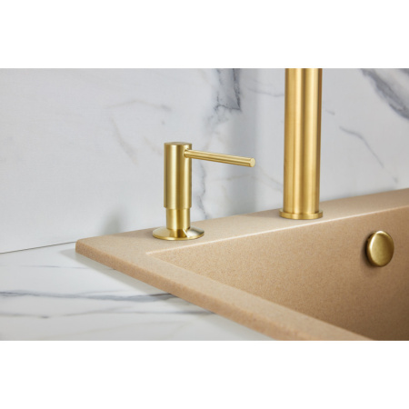 Дозатор для моющего средства Milacio MC.931.GD брашированное золото фото