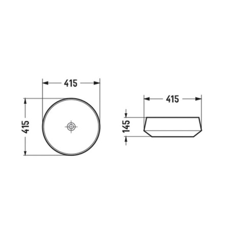 Накладная раковина Comforty J2110 00-00012221 41x41 черный/белый фото