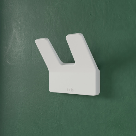 Крючок для ванной двойной Iddis Slide SLIWT20i41 белый матовый фото