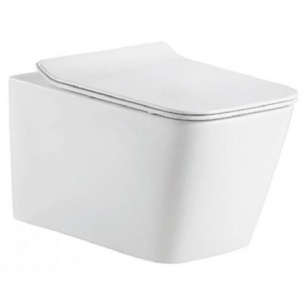 Унитаз подвесной Bravat Manno C21201UW-RUS с сиденьем soft close фото