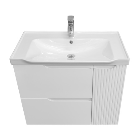 Тумба с раковиной Comforty Сидней-80 00-00022912CF белая матовая фото