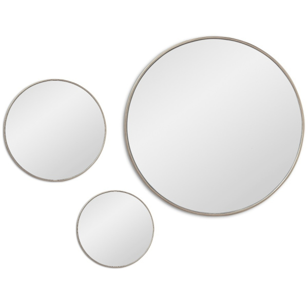 Набор из трех зеркал Art-Zerkalo Jupiter Silver SM017SL 70,40,30 см фото