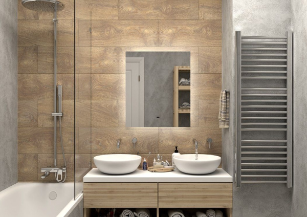 Зеркало с подсветкой Art&Max Perugia AM-Per-600-800-DS-F 60x80 фото