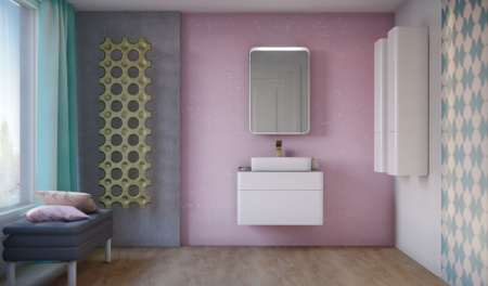 Тумба под раковину Raval Pure 80 Pur.01.80/P/W фото