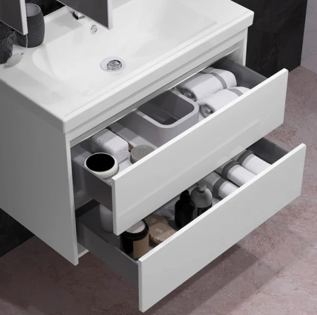 Тумба под раковину Smile Фреш 80 00-00002822 белая фото