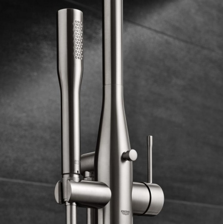 Душевая система (стойка) напольная Grohe Essence New 23741DC1 суперсталь фото