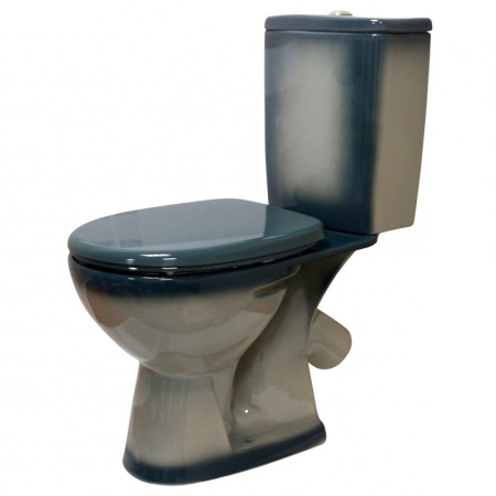 Унитаз-компакт напольный Rosa Уют 463346 зеленый, с сиденьем фото