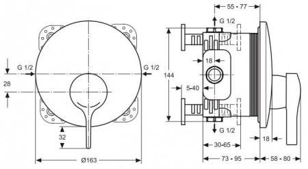 Смеситель для душа Ideal Standard Melange A4719AA фото