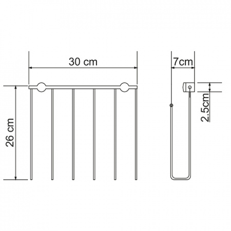 Газетница WasserKRAFT K-311 фото