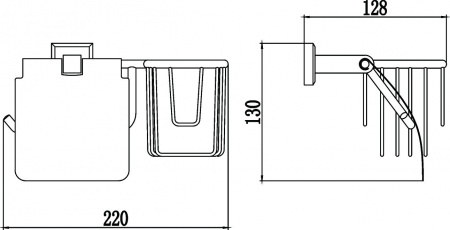 Держатель для туалетной бумаги и освежителя Savol 95 S-L09551 фото