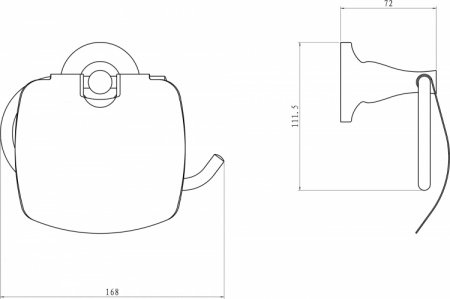 Держатель для туалетной бумаги Rush Corsica CO42111 фото