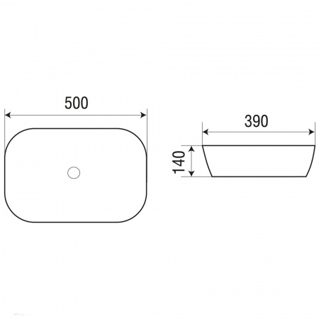 Накладная раковина WeltWasser Elbach ELBACH M2195 GW фото