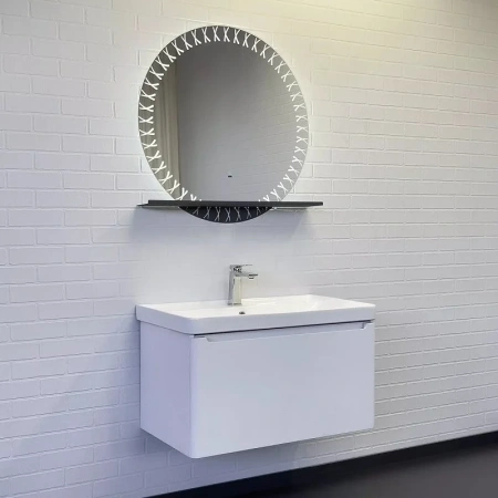 Тумба с раковиной Comfortу Арзамас-80 00-00017884 белая матовая фото