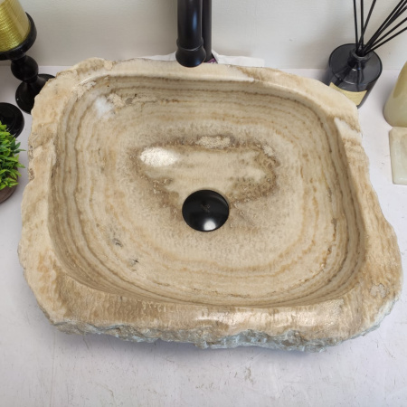 Накладная раковина из оникса Erozy BL EO-00669 (42*34*15см) фото