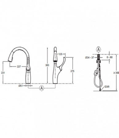 Смеситель для кухни Jacob Delafon Suzanne E72511-CP фото