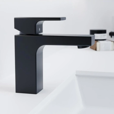 Смеситель для раковины Hansgrohe Vernis Shape 71561670 черный матовый фото