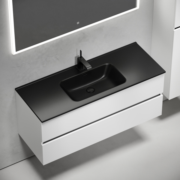 Тумба под раковину Sancos Urban UR120-1W белый глянец фото