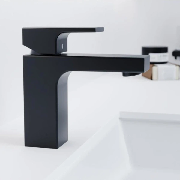 Смеситель для раковины Hansgrohe Vernis Shape 71561670 черный матовый фото