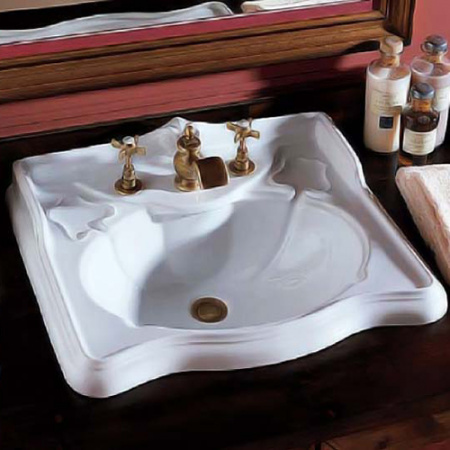 Накладная раковина  Azzurra Jubilaeum JUB700/M bi*1 фото