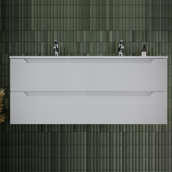 Тумба под раковину Sancos Norma 2.0 NR2.0120-2W белый глянец фото