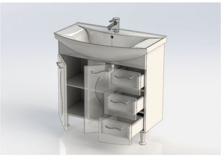 Тумба с раковиной Aquanet Моника 85 00212601 фото