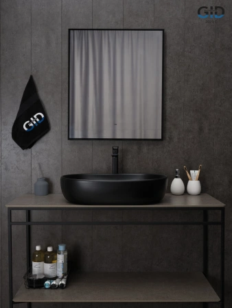Накладная раковина GID Bm9026a 53369 60x40 черная матовая фото